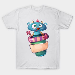 Funny cute Halloween monster cartoon T-Shirt